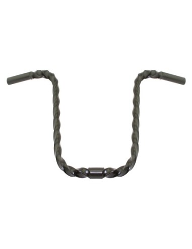 U Square Twisted Handlebar 13 25.4mm Black.